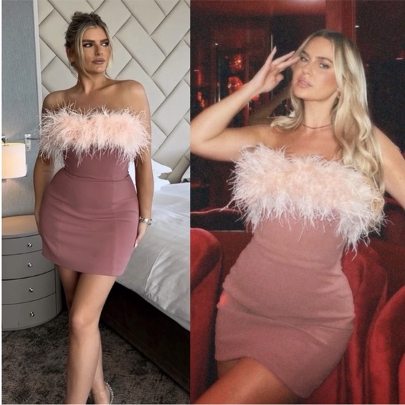 NEW House of CB Alexa Dress Warm Pink XS - Picture 12 of 16